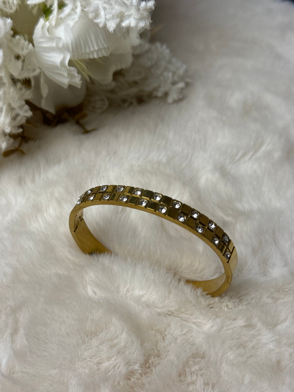 ✨ Luxe Grid Diamanté Cuff