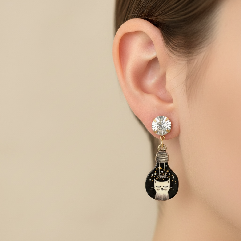 Purrfect Cup Earrings