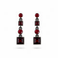 Dark Romance Ruby Red Drop Earrings