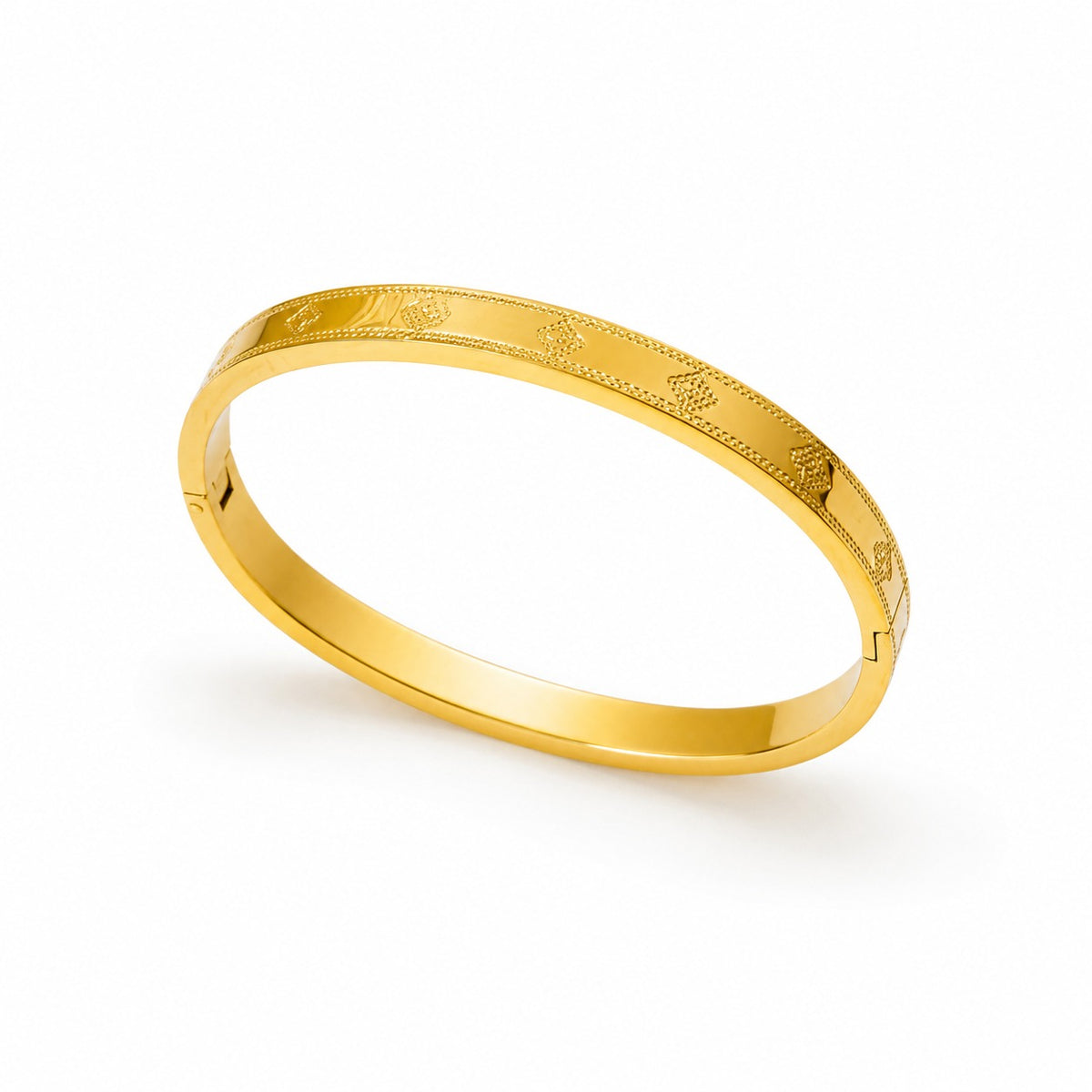 Engraved Steel Cuff