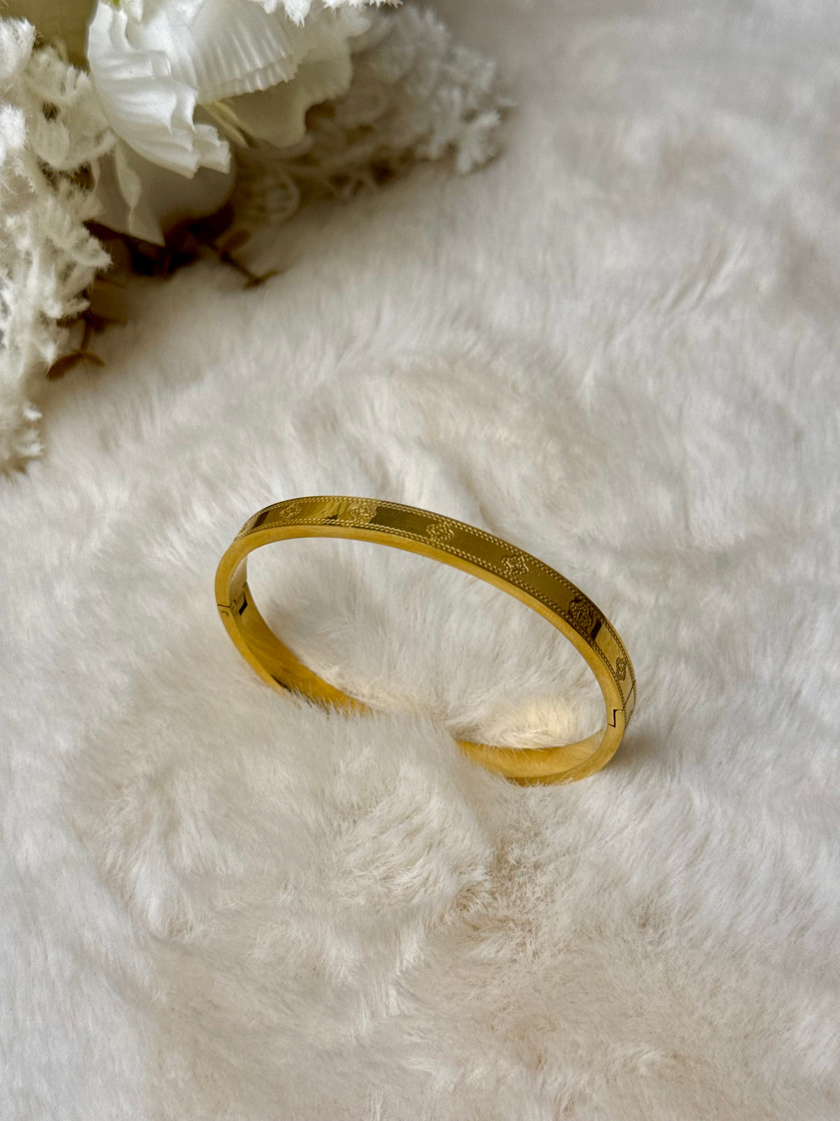 Engraved Steel Cuff