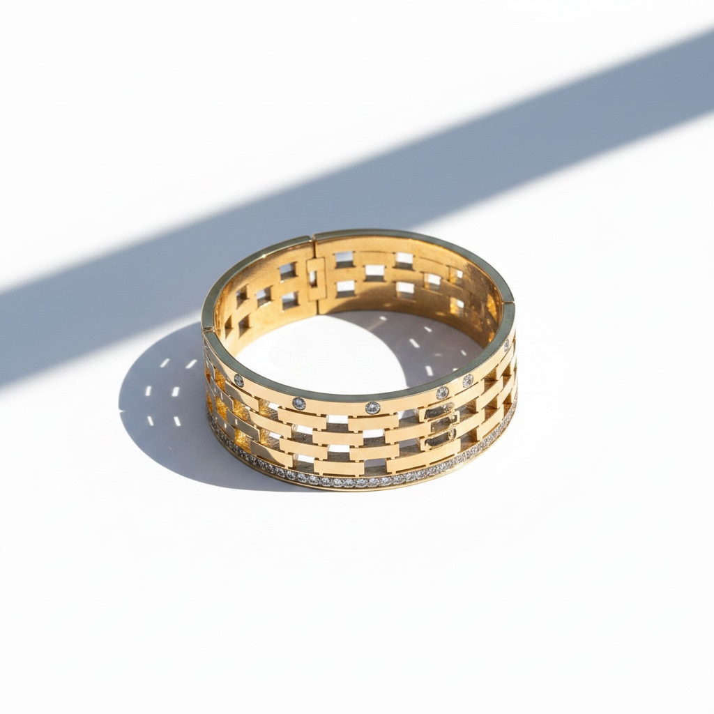 Geometric Steel Cuff
