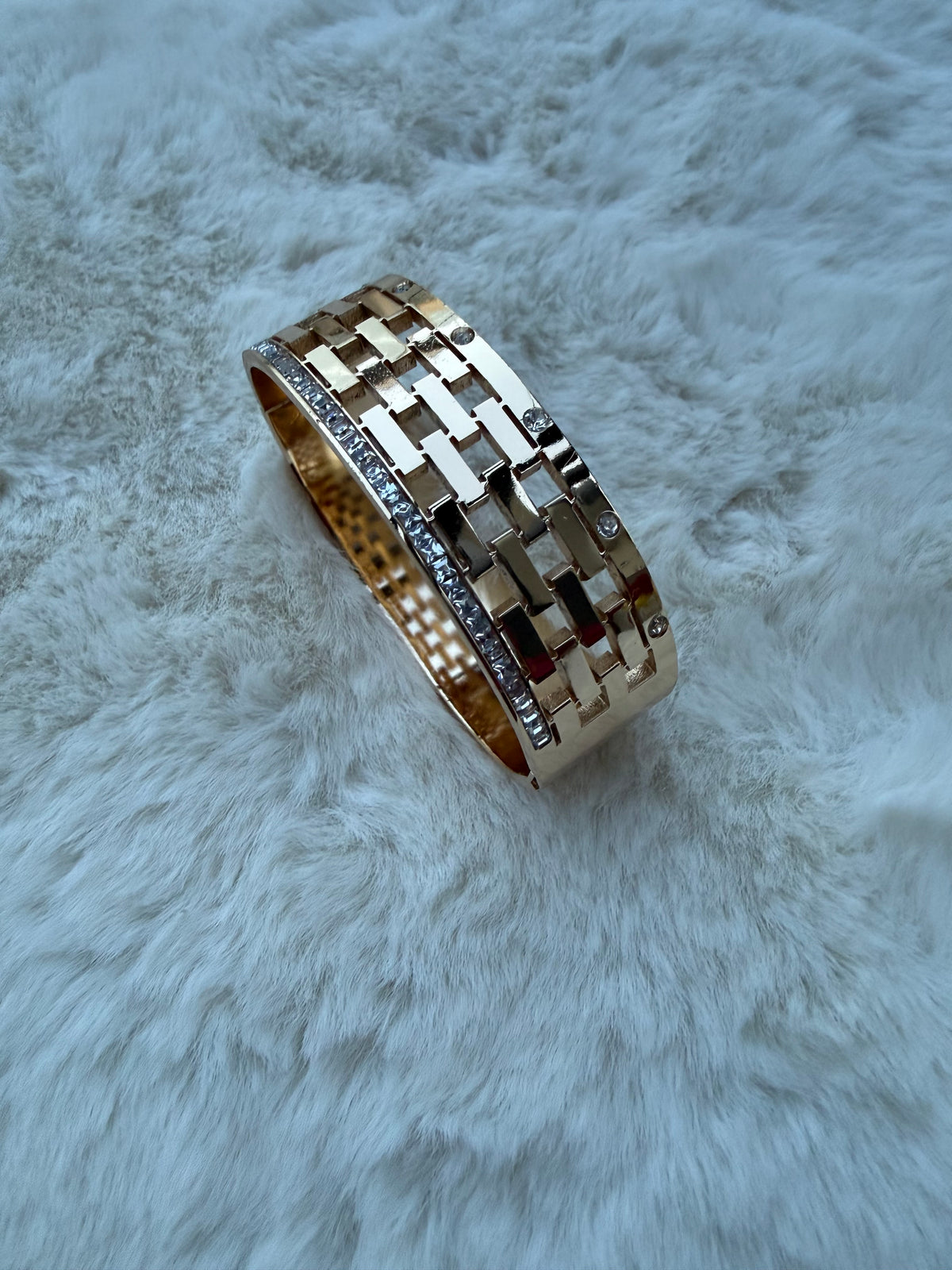 Geometric Steel Cuff