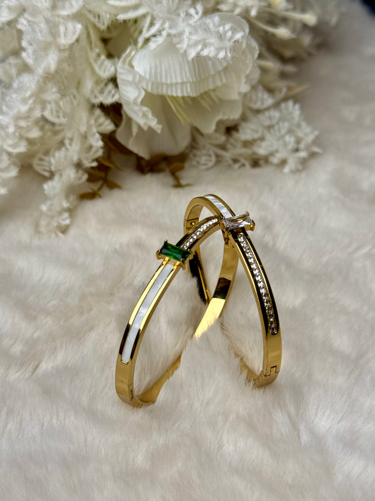 Marble Crystal Luxe Cuff