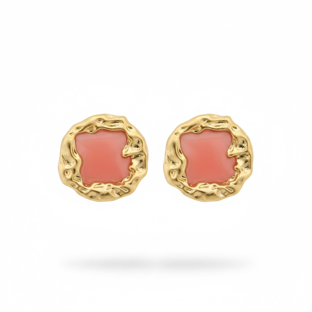 Terracotta Luxe Studs ✨
