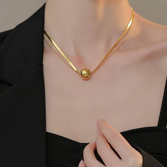 Minimalist Ball Double layer chain