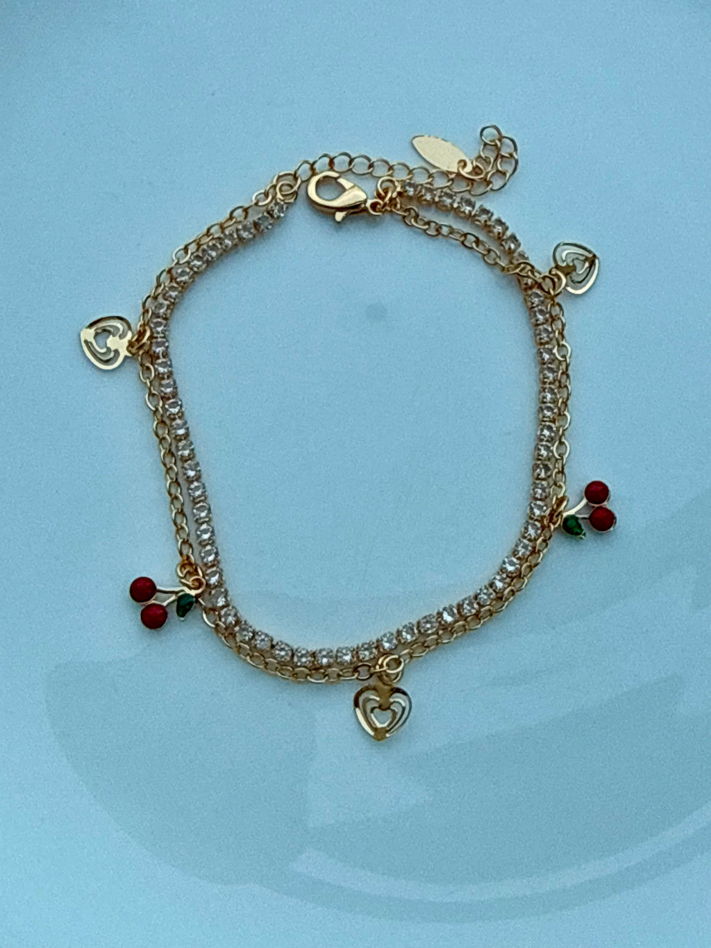 Cherry Kiss Anklet 🍒✨