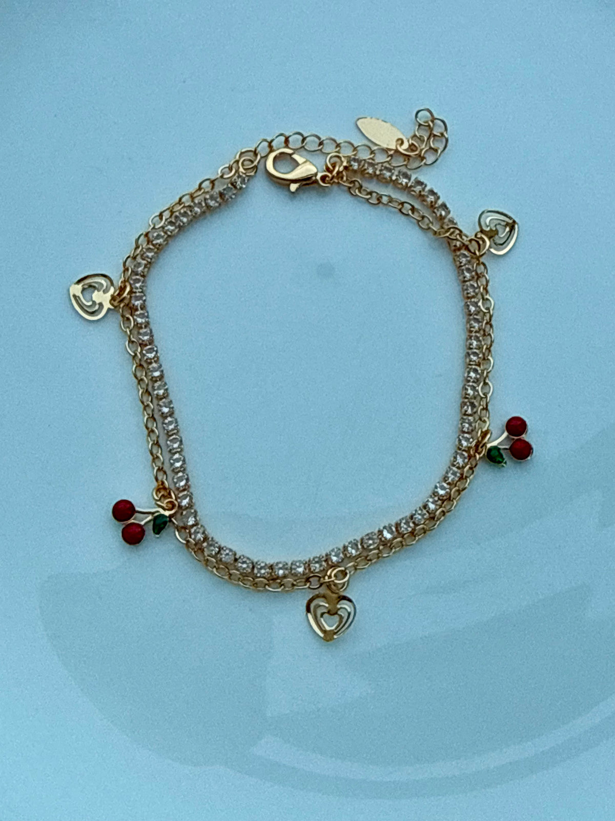 Cherry Kiss Anklet 🍒✨