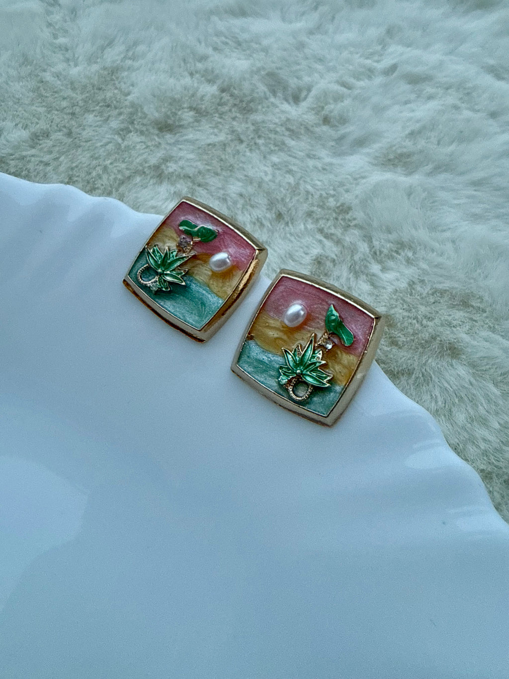 Floré Square Studs
