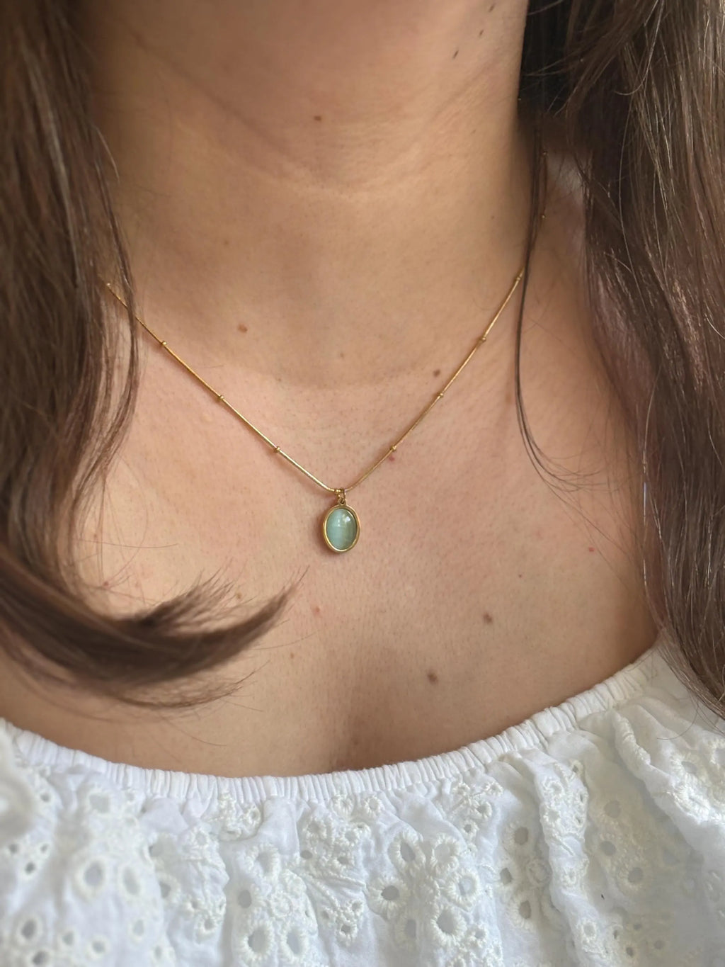 Opal Cat-Eye Necklace