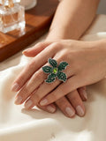 ✨ Verdant Petal Ring