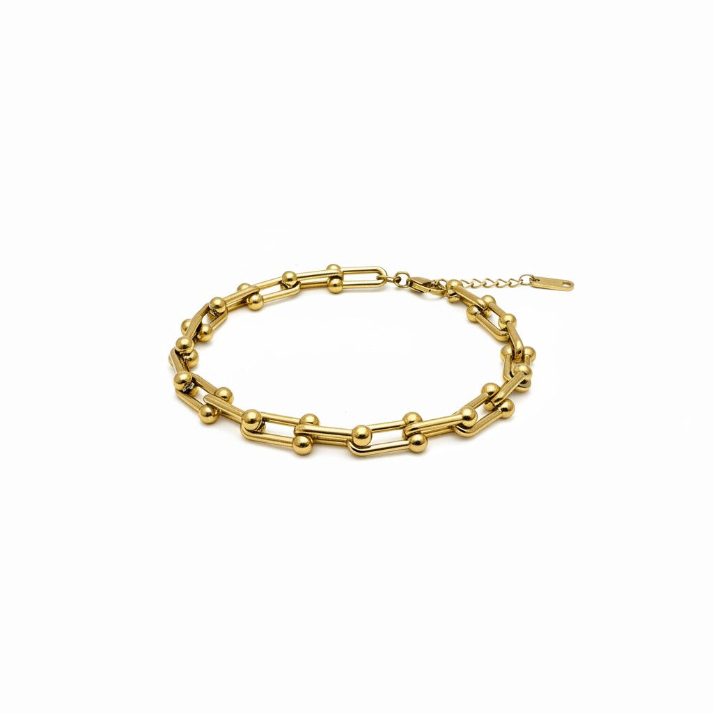 Bold Steel Link Bracelet