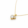 Mickey Solitaire Pendant Necklace