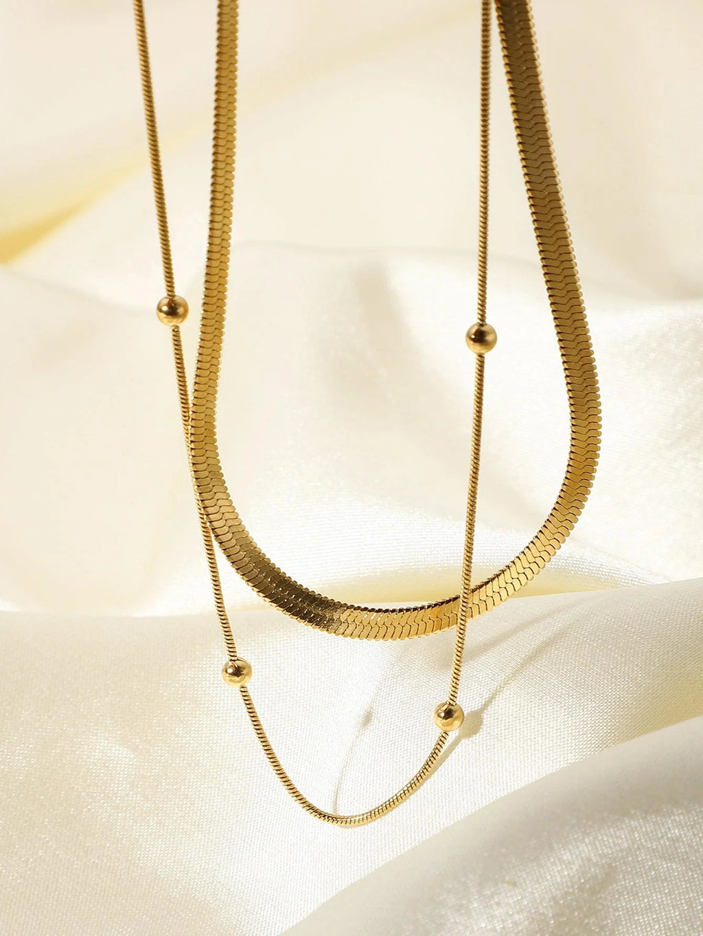 Minimalist Double-Layer Snake Chain Necklace