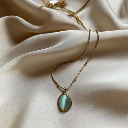 Opal Cat-Eye Necklace