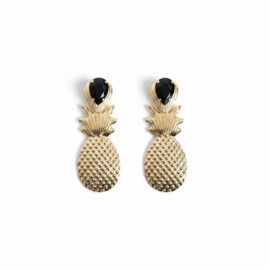 Pineapple Royale Statement Earrings