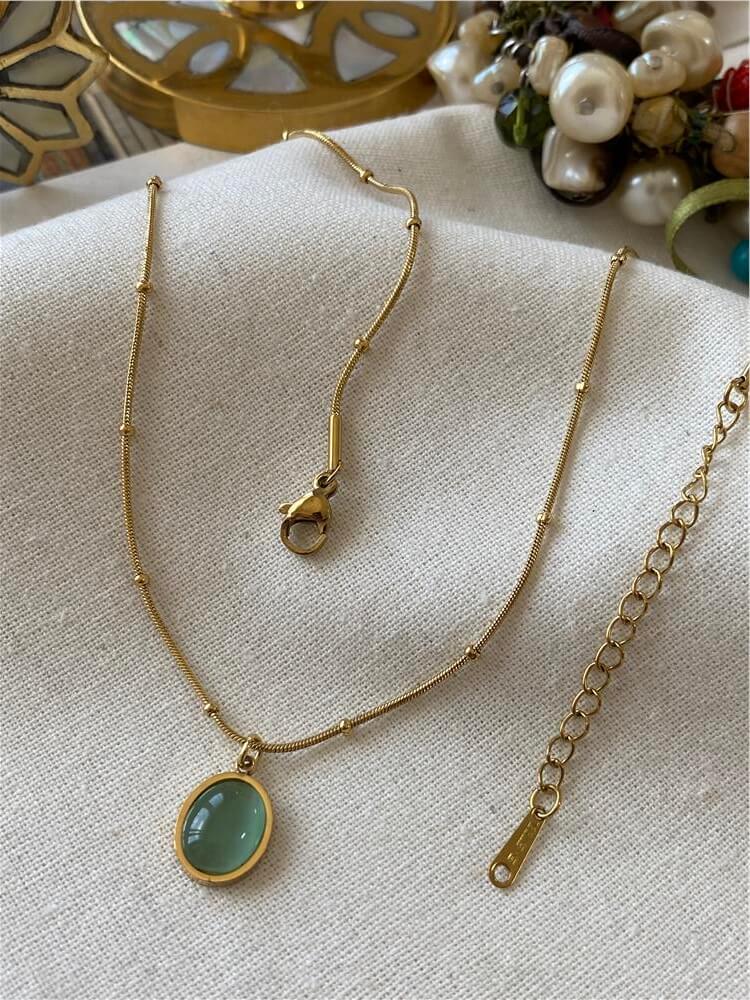 Opal Cat-Eye Necklace