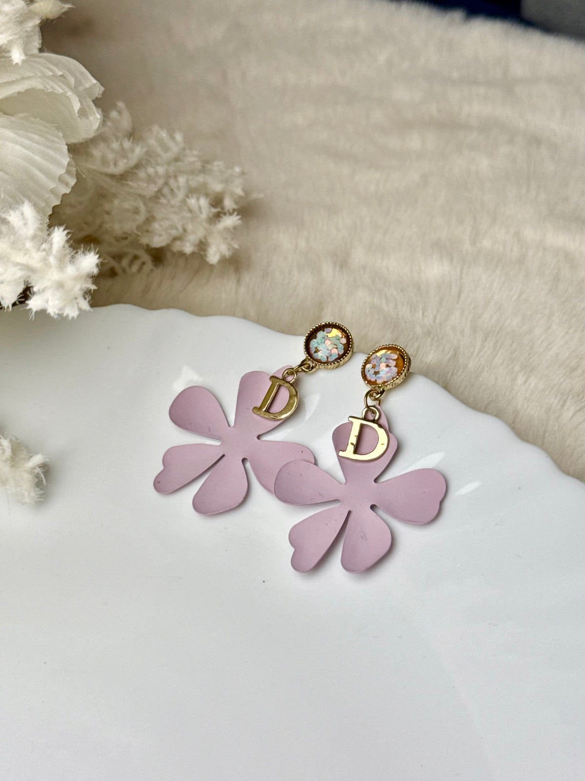 Lilac Bloom Earrings ✨