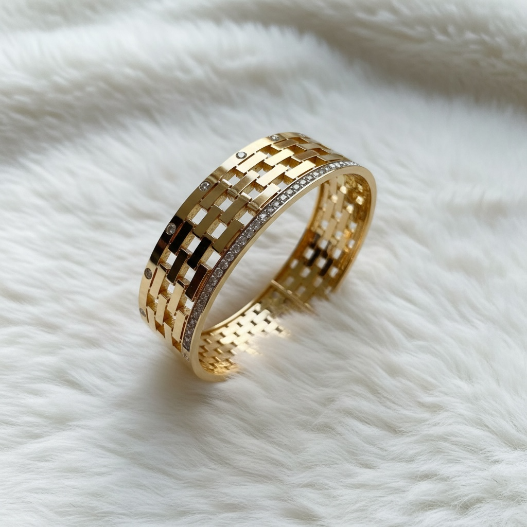 Geometric Steel Cuff