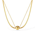 Minimalist Ball Double layer chain