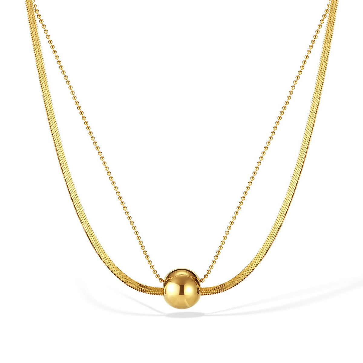 Minimalist Ball Double layer chain