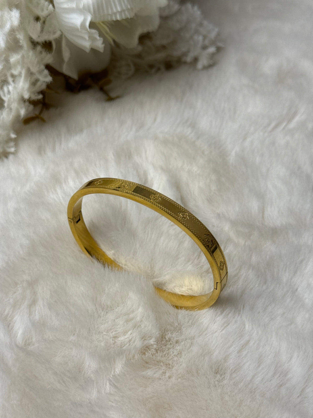 Engraved Steel Cuff
