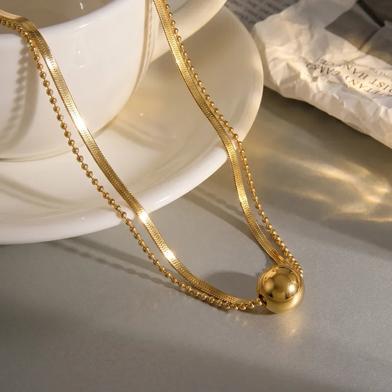Minimalist Ball Double layer chain