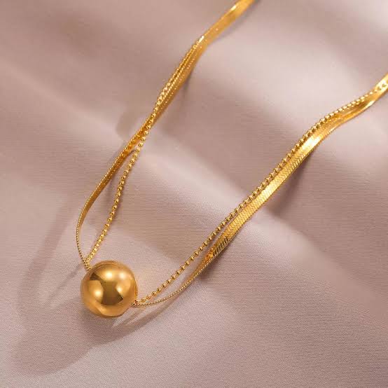 Minimalist Ball Double layer chain