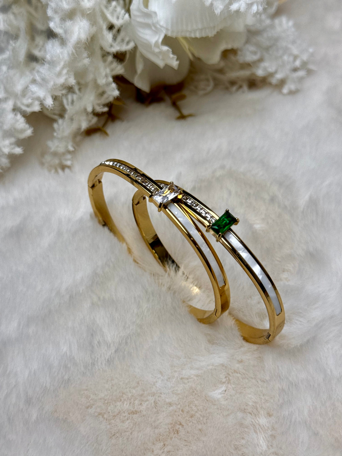 Marble Crystal Luxe Cuff
