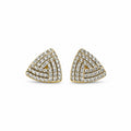 Noir Triangle Stone Studs