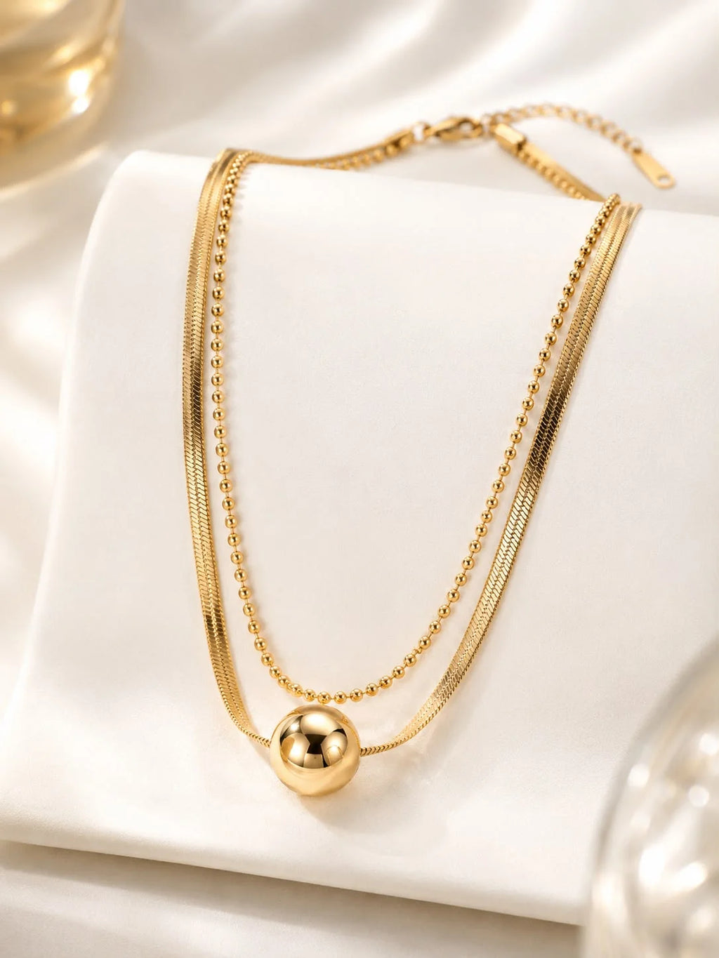 Minimalist Ball Double layer chain