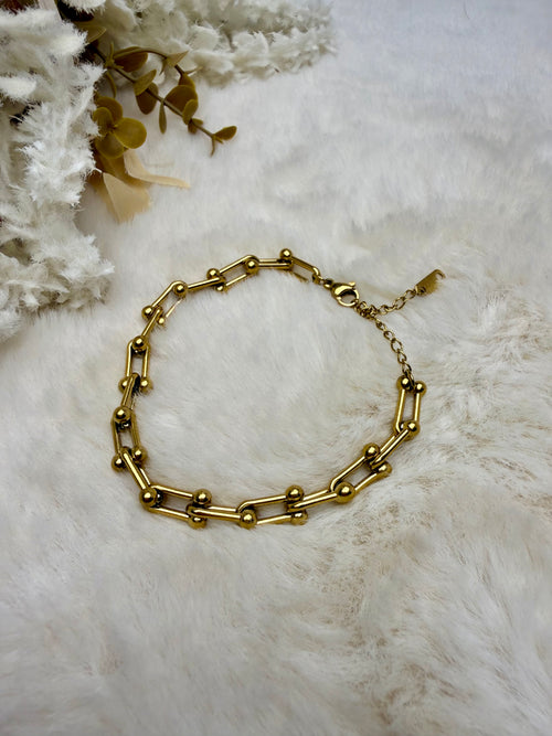 Bold Steel Link Bracelet