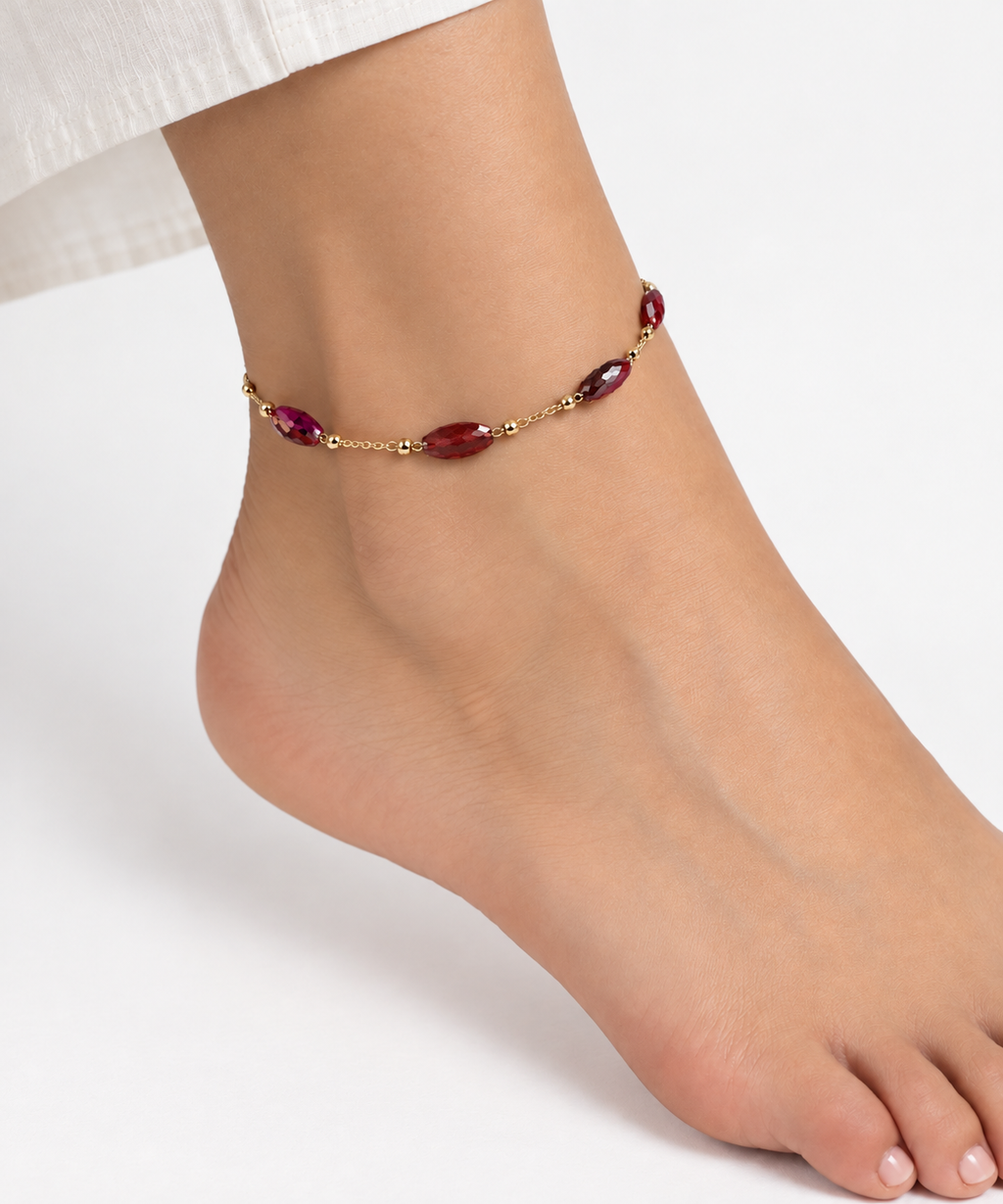 Ruby's Cousin Anklet
