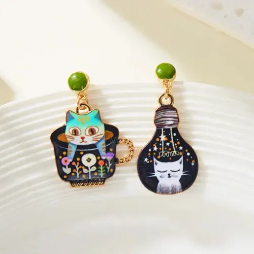 Purrfect Cup Earrings