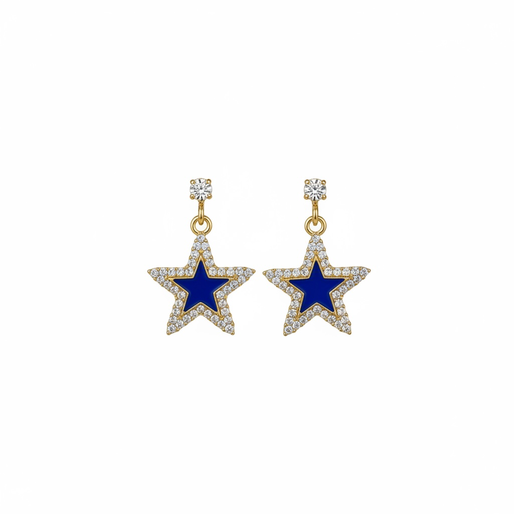 Celeste Star Drop Earrings