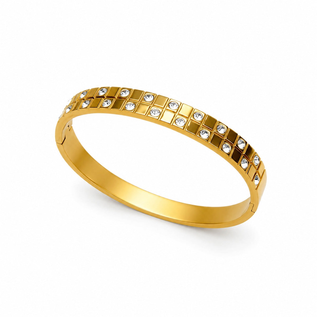 ✨ Luxe Grid Diamanté Cuff