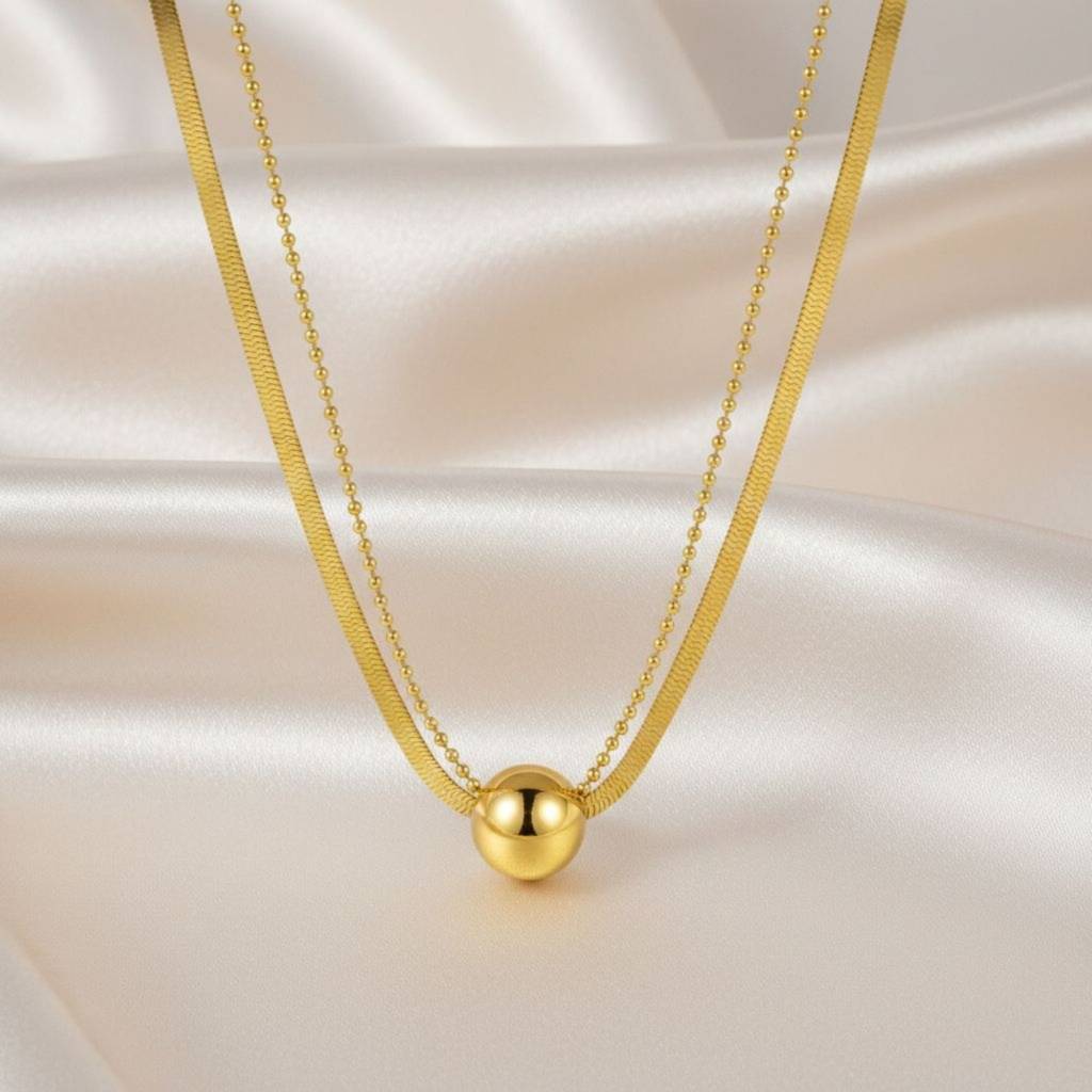 Minimalist Ball Double layer chain