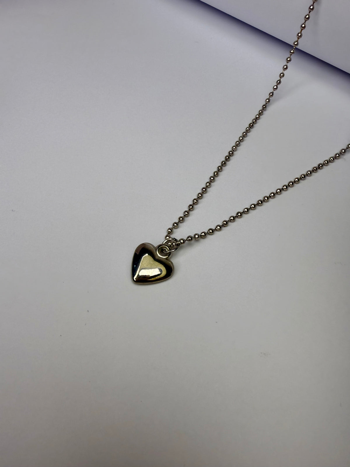 Minimalist Silver Heart Chain ♡
