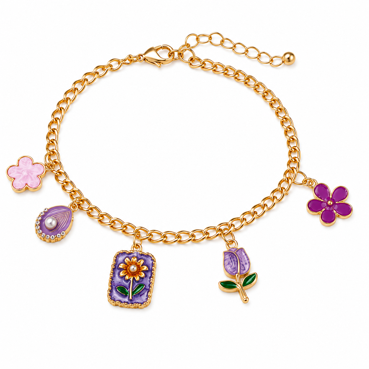 Lilac Charm-Bracelet