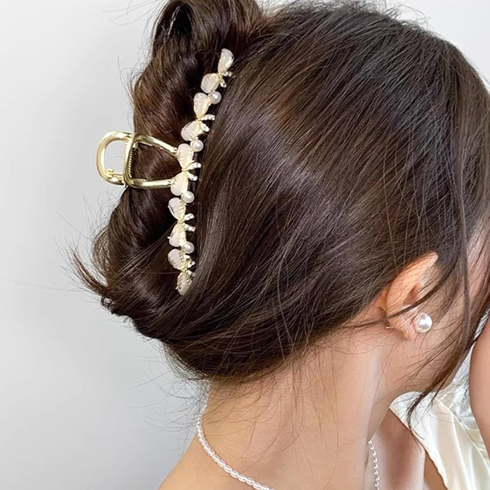 Peach Blossom Claw Clip